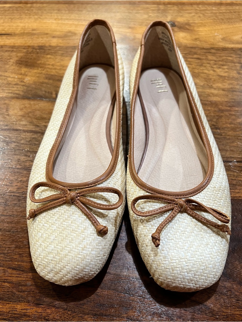 J.Jill Ava Woven Flats in Natural, women’s size 6M